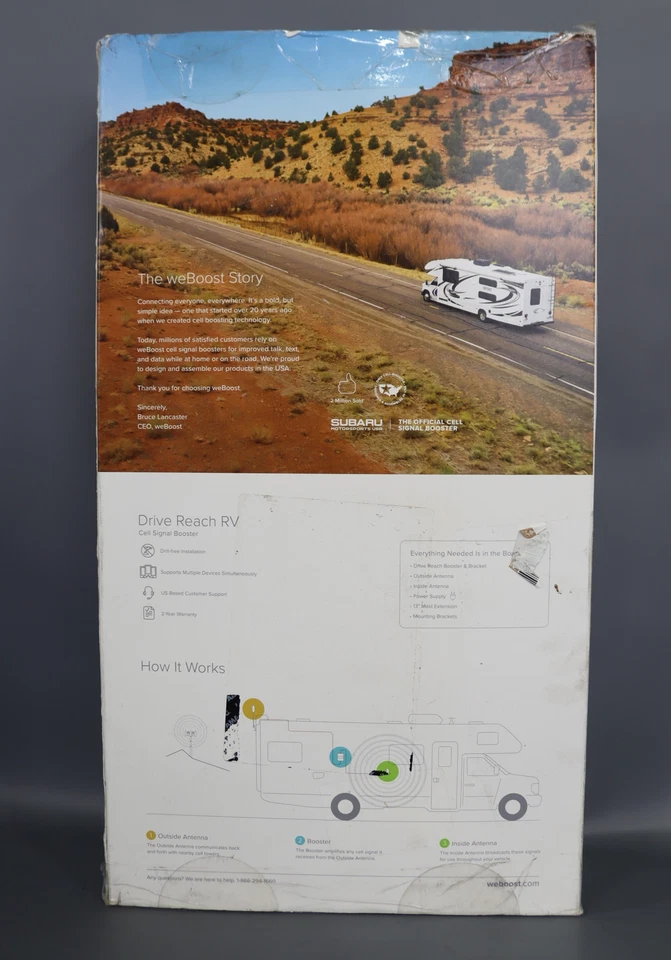 WeBoost Drive Reach RV - Kit amplificador de señal de teléfono celular | Aumenta 4G LTE y 5G Foto 3 de 4