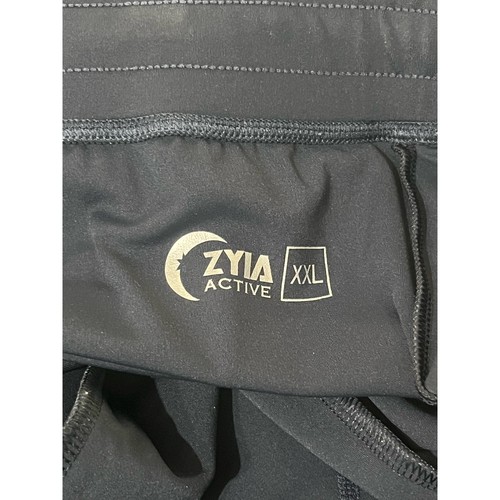 Pantaloni da jogging Zyia Active da donna con zip alla caviglia e coulisse blu navy tempo libero XXL - Foto 4 di 5