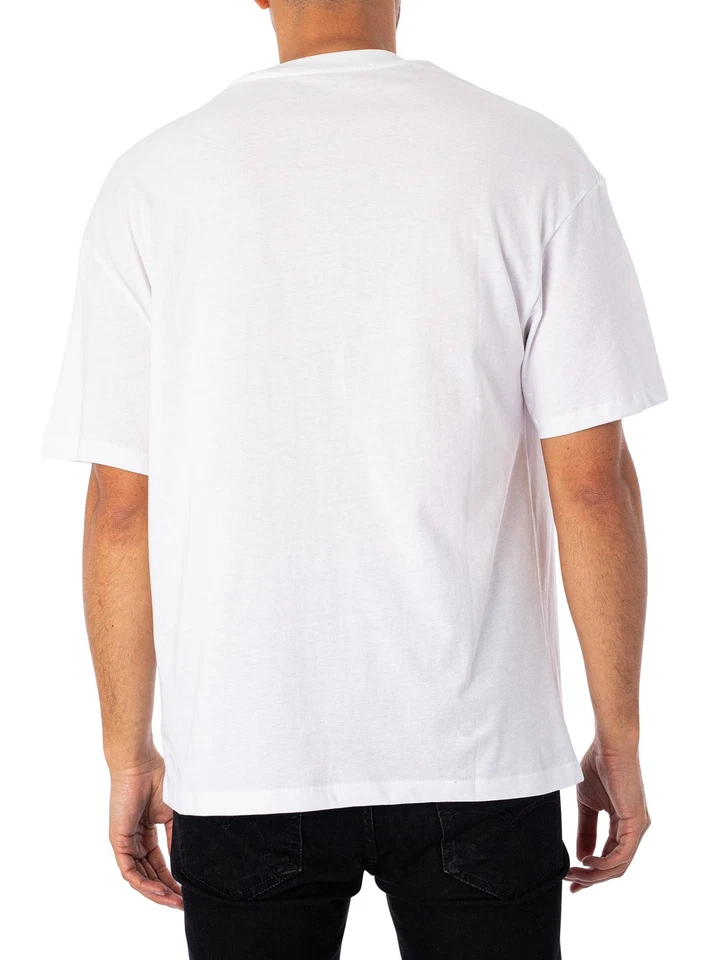 Jack & Jones de los hombres Camiseta Bradley, Blanco - Imagen 3 de 4