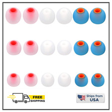 9 Pairs Earbuds Replacement Tips Silicone, Ear Bud Replacement Pieces Silicone