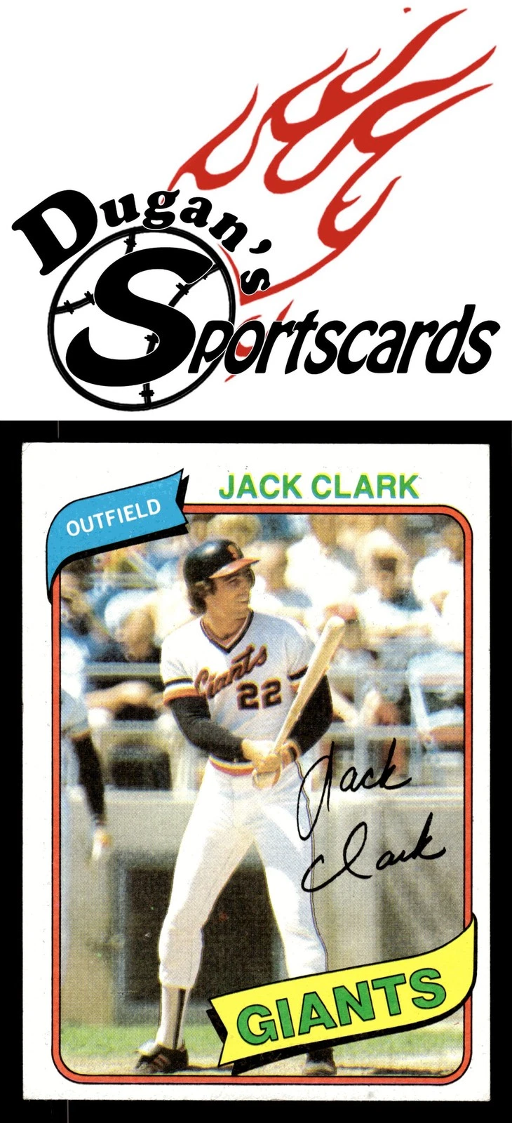 1980 Topps #167 Jack Clark