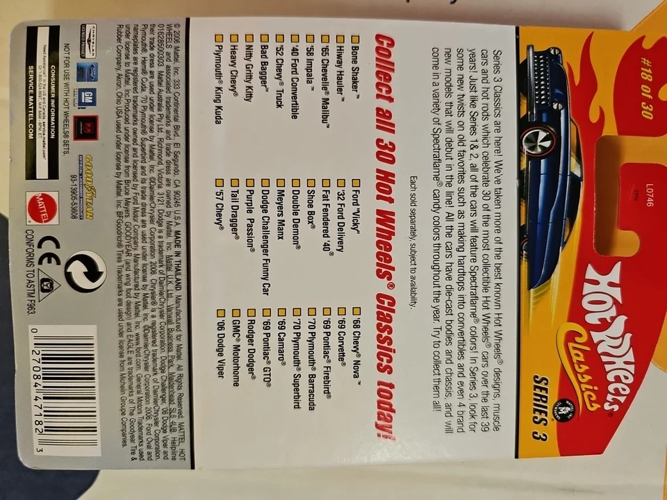 Hot Wheels Classics Series 3 - Purple Passion #18/30 - Spectraflame Orange - Image 4 of 4