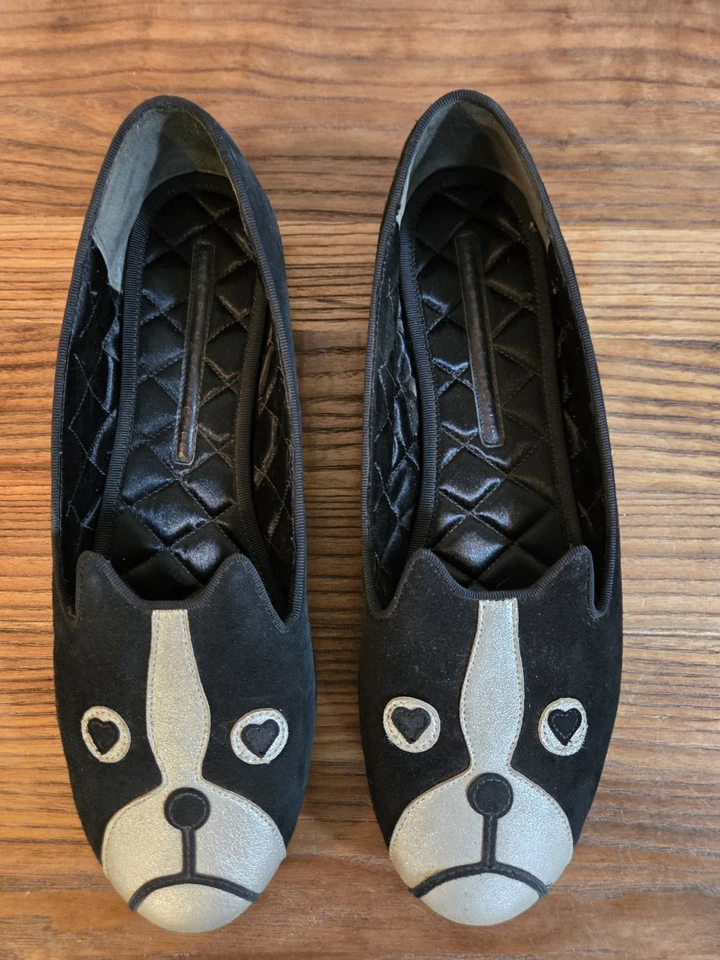 Zapatos Marc Jacobs BLK/WHT Boston Terrier Estilo 635087 Talla 39.5 Foto 4 de 4