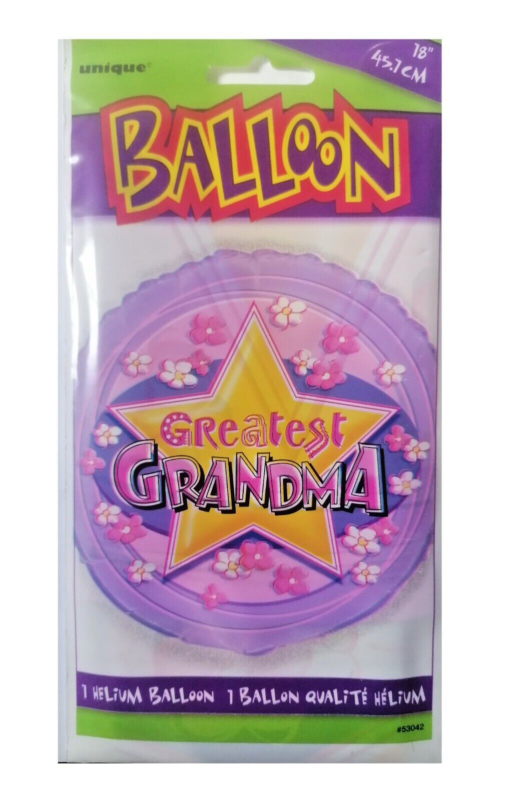 Greatest Grandma Birthday or Mothers Day Party Foil Helium Balloon