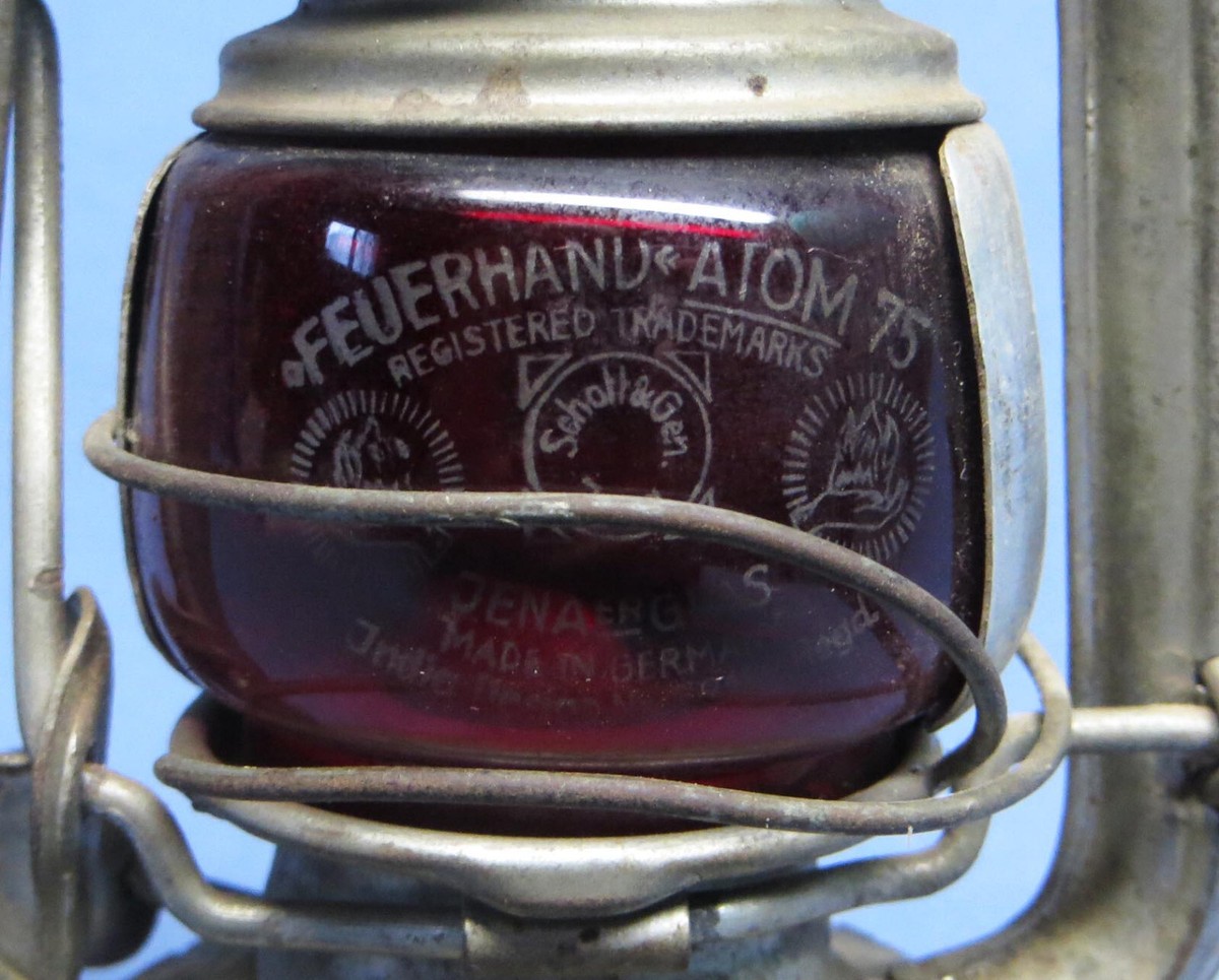 Rare Vintage German Feuerhand No. 75 Atom Kerosene Lantern