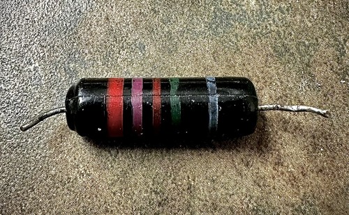 Vintage Sprague Bumblebee Capacitor ..0027mfd 600v