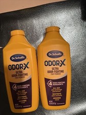 2 P Dr. Scholl's Odor-X Odor Fighting Foot Odor Protection Powder 6.25 oz