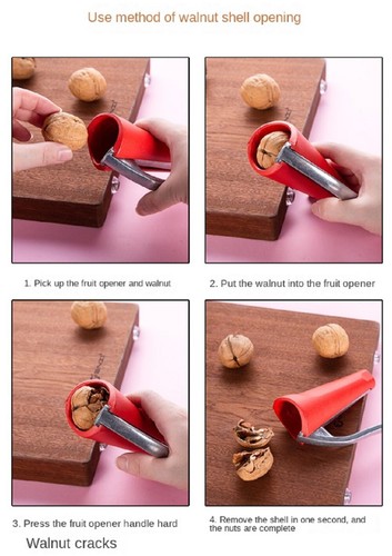 Heavy-Duty Nut Cracker Set – Ergonomic Walnut Pecan Opener, Bottle-Style Tool - Picture 7 of 7