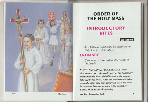 My Mass and Holy Communion Book, White Hard Cover Book - Picture 2 of 3