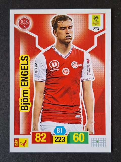 Bjorn Engels 273 Reims Carte Panini Adrenalyn Foot France 2019-20