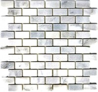 Mosaik Fliese Marmor Naturstein Weiß Brick Ibiza Antique Marble Mossopo-46692_F
