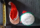 Christmas Santa Ornament 1960s Felt Hat Plastic Beard  Vintage Japan and other — photo 2