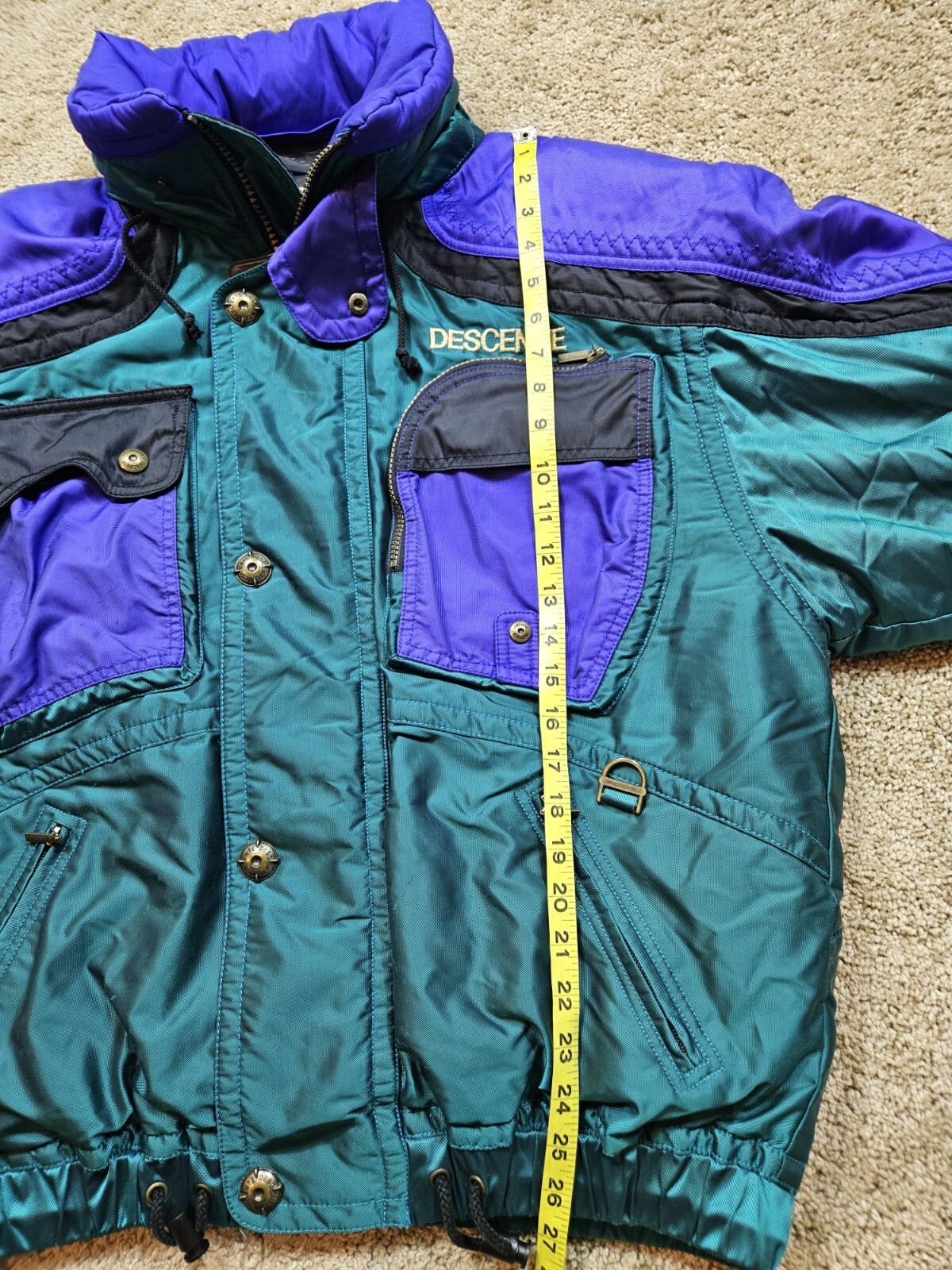 Vintage 90s Descente Colorblock Ski Jacket Size Medium