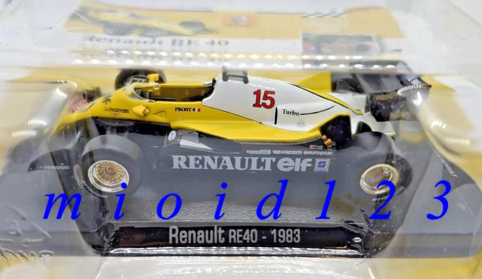 F1 1983 - RENAULT RE40 : Alain PROST - Leyendas de la Formula 1 - 1/43 Die-cast - Immagine 2 di 4