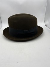Vintage Penny  s Marathon Brown Hat Fedora Size 6 3/4
