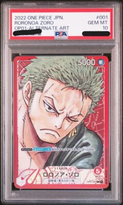 PSA 10 Roronoa Zoro Parallel OP01-001 L ROMANCE DAWN ONE PIECE 