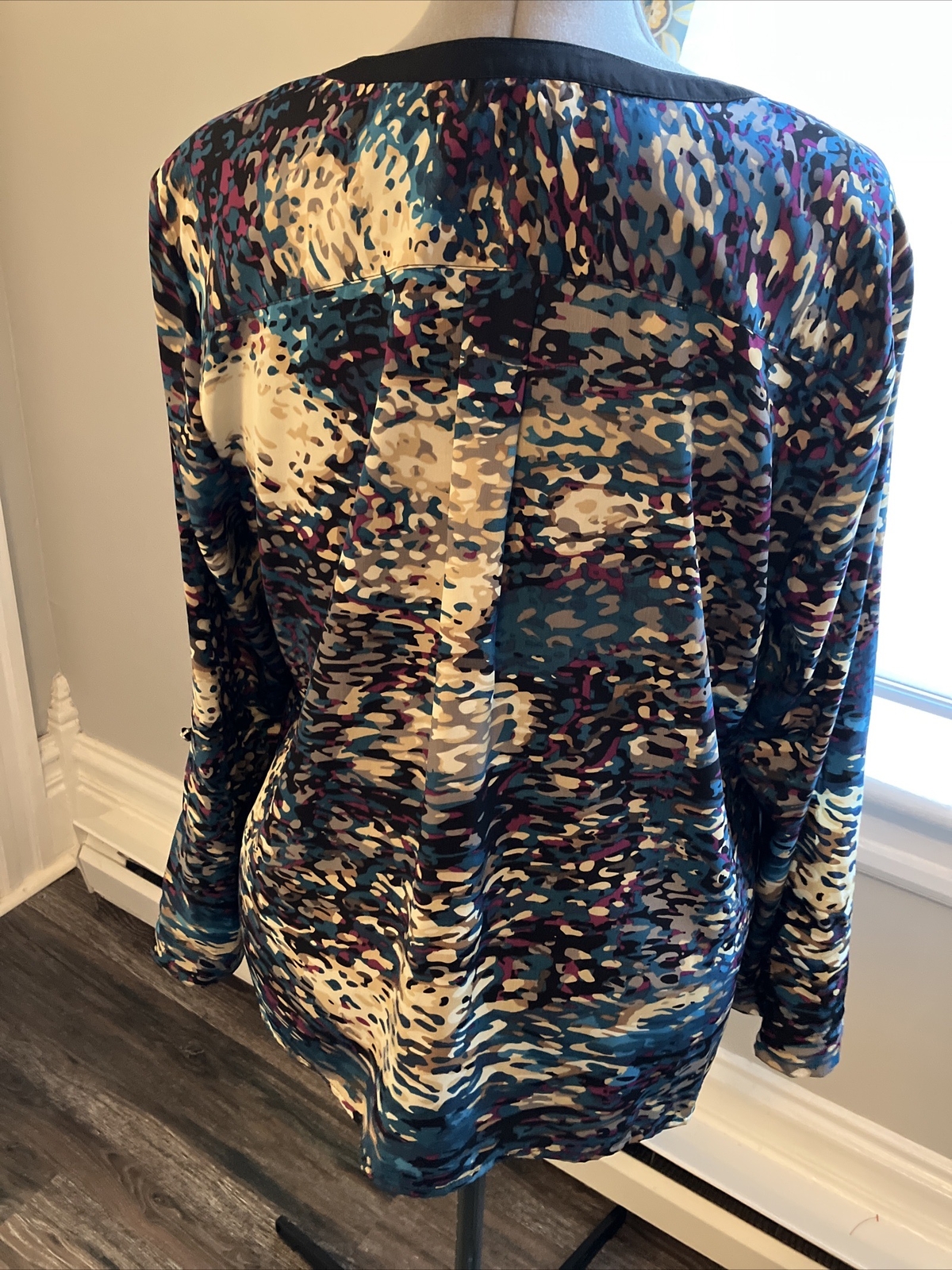 Women’s Notations Multi Colored button Down shirt… - image 2