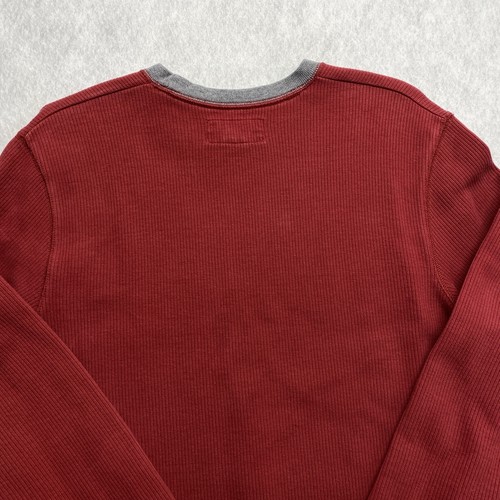 VTG American Eagle Mens Sweater Shirt Red Knit Long Sleeve Crew Neck Y2K Size XS - Picture 10 of 17