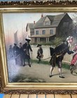 F. Cassinelli (Port Road, 1896 ) Amazing Original Oil On Canvas Painting — photo 2
