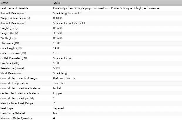 6 piezas bujías Denso Iridium TT para Ford Ranger 1983-1984 V6-2,8 L Foto 4 de 4