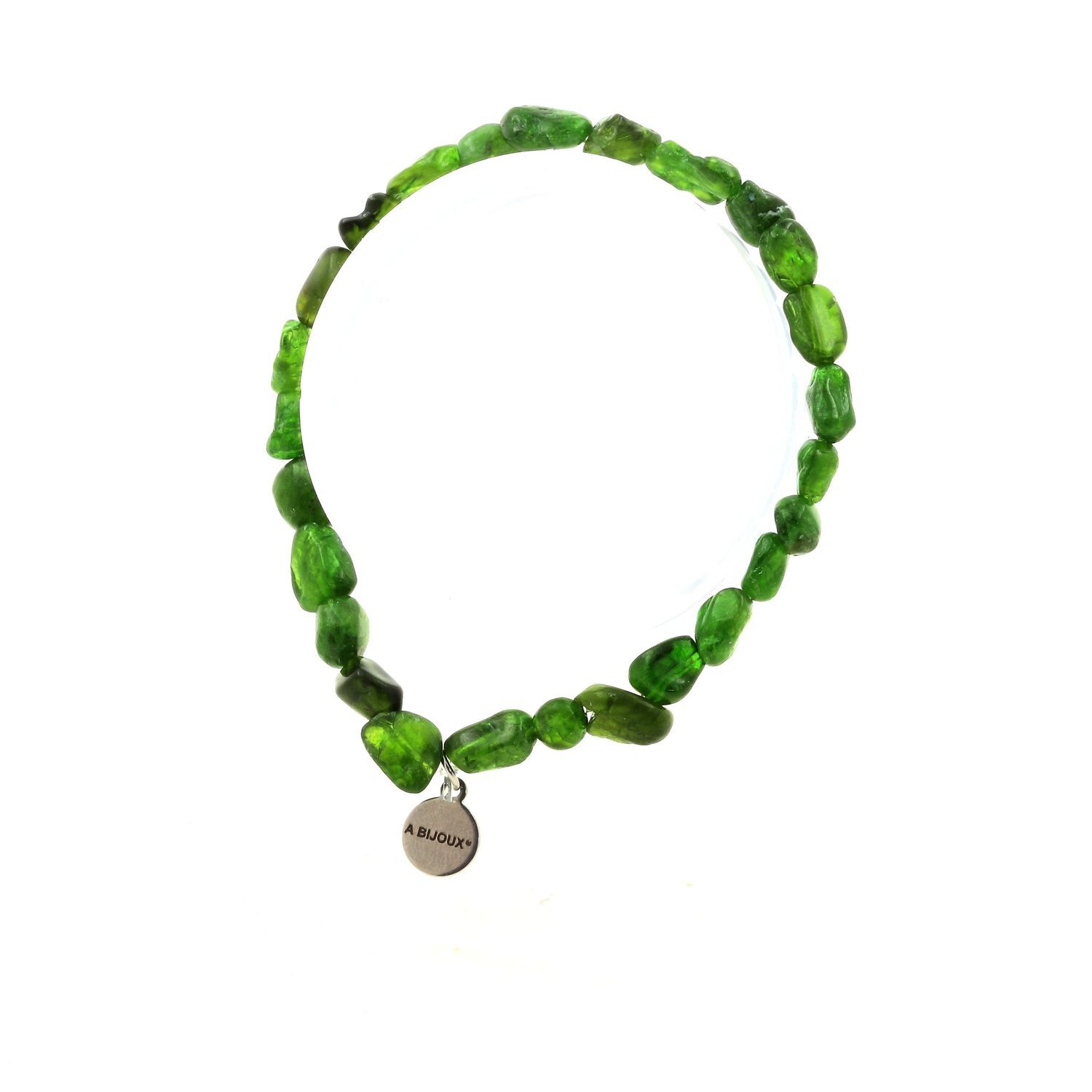 Bracelet diopside ajustable pour poignet fin à large sur mesure