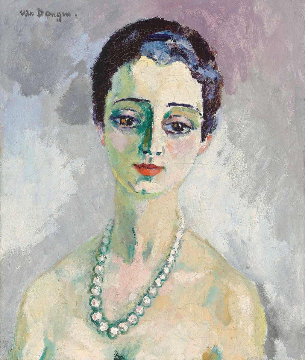 Kees van Dongen - Luisa (circa 1920) Woman in Pearls - 17