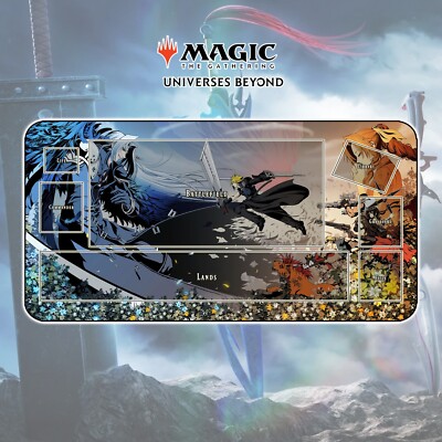 Playmat FF7 Battle - MTG Magic The Gathering x Final Fantasy