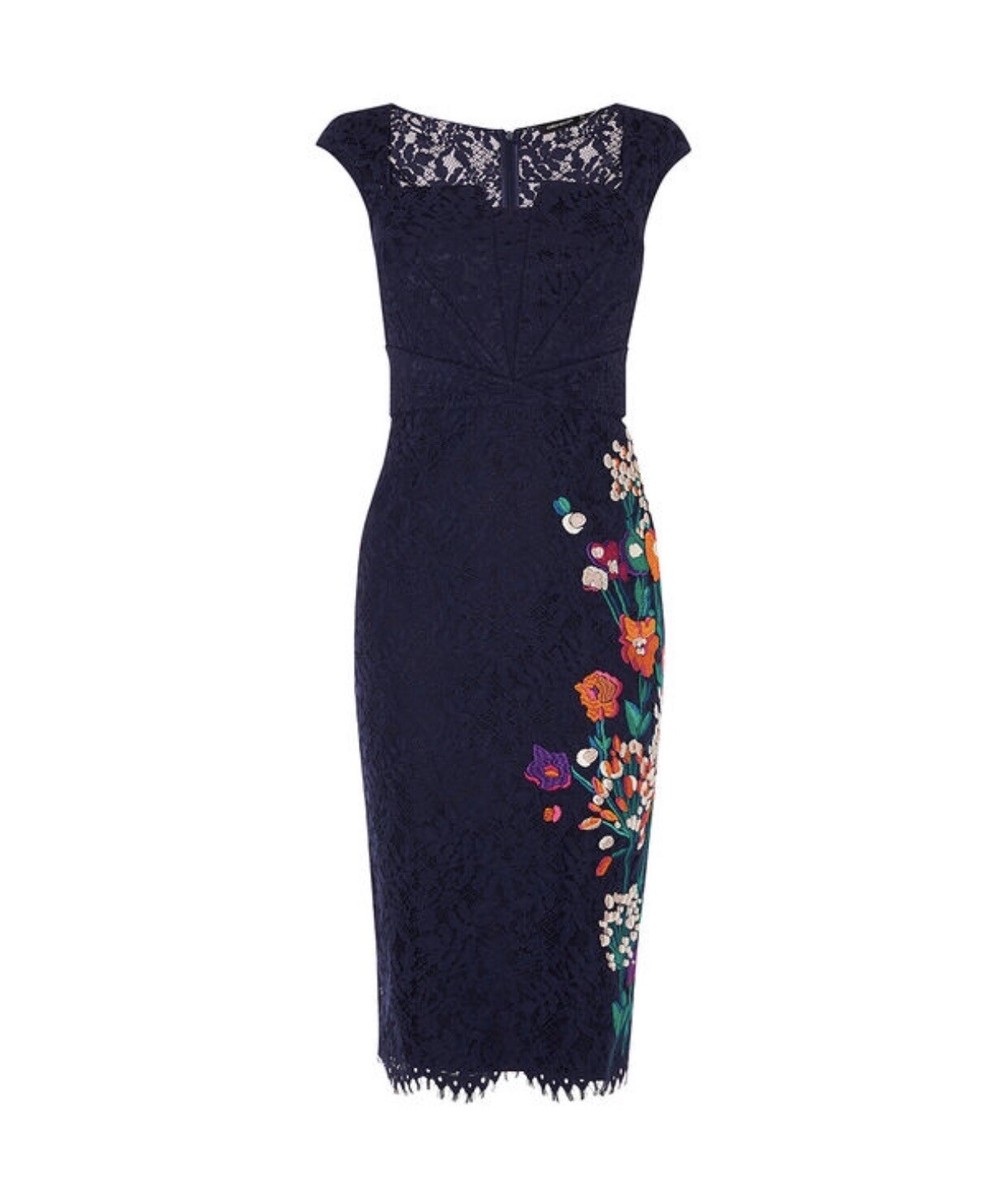 Karen Millen Embroidered Lace Dress 8 | eBay Karen Millen Embroidered Lace Dress 8 | eBay
