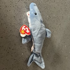 Ty Beanie Babies Crunch Shark Mint w/5th Gen Tags Free Shipping