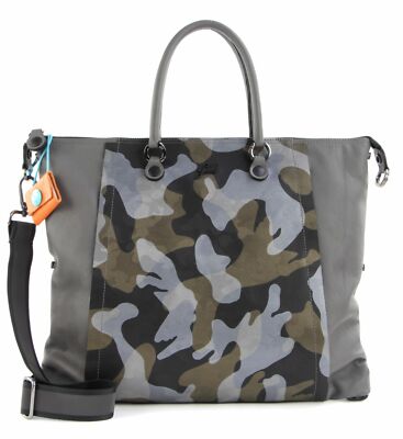 Gabs Bellona Flat Bag L Schultertasche Tasche Asfalto + Mimetico Grigio Grau