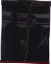 Johnny Bench Joe Morgan photo negative 8x10 Cincinnati Reds B&W Negative