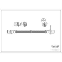 Corteco Bremsschlauch Hinten Links FüR Toyota Carina E Station Wagon 19032207