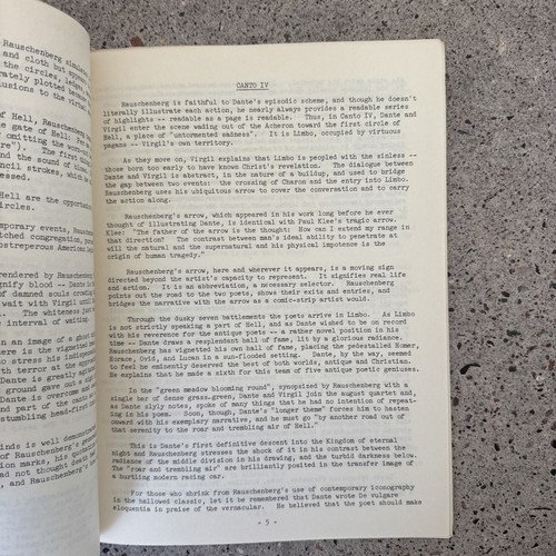 Rare—Rauschenberg: The Dante Drawings, text by Dore Ashton MOMA PB 1965 - Picture 3 of 5