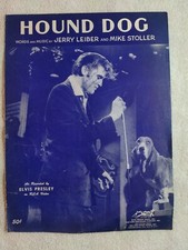 Hound Dog 1956 Sheet Music Elvis Presley Jerry Leiber Mike Stoller M16