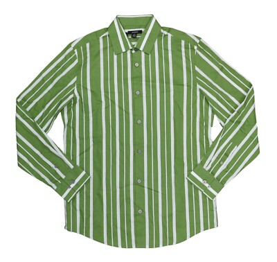 Alfani Vertical Striped Long Sleeve Men's Button Down Shirt S NWT