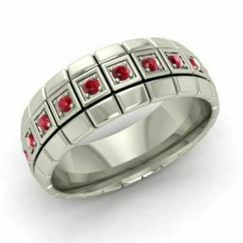 Tiffany & Co. Ruby Sterling Silver Jewelry for Men