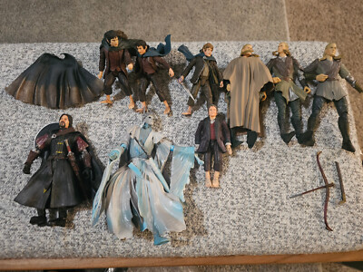 Lord Of The Rings Action Figure Lot 9 2002-2003