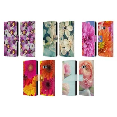 HEAD CASE DESIGNS FLOWERS LEATHER BOOK WALLET CASE COVER FOR HTC PHONES 1 - Image 1 of 4