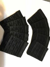 4x3 Black, Lot Of 10, Bra Hook Extenders. A128jv