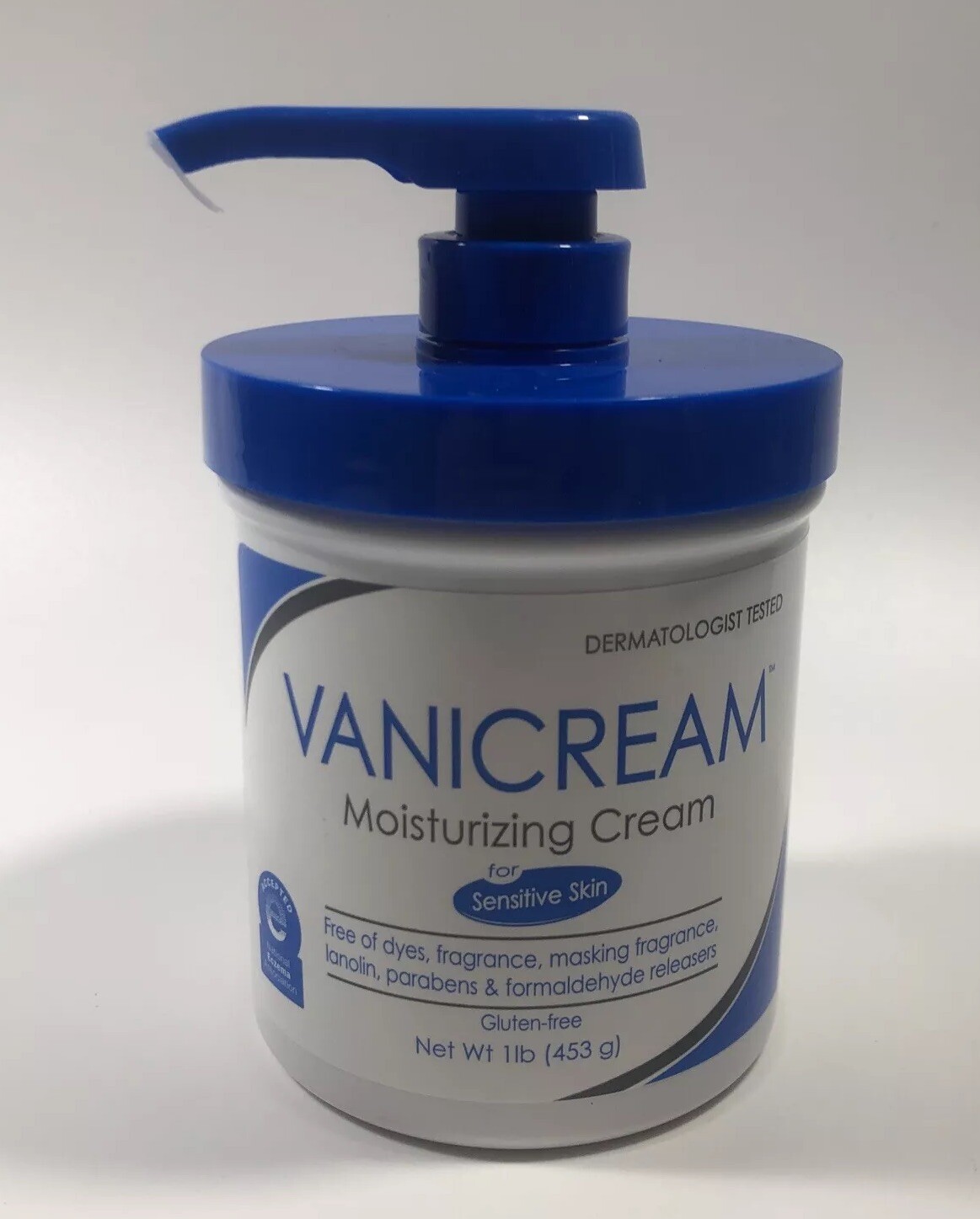 Vanicream Moisturizing Skin Cream with Pump Dispenser - 16 Fl Oz (1 Lb) - Moistu