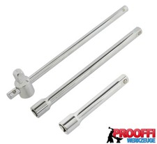 3 tlg Gleitgriff Knebel 1/2 Quergriff T-Griff Drehstange Verlängerung Set G13510