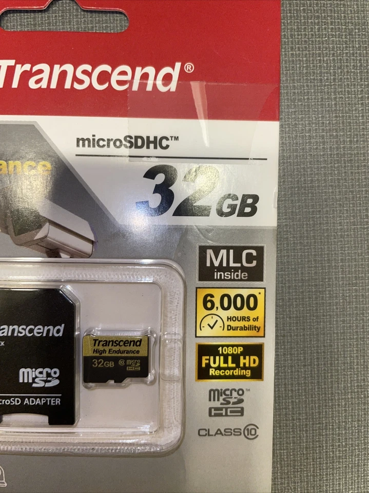 Transcend 32GB MicroSDHC Card - OEM - TS32GUSDHC10V New Sealed! - Image 2 of 4