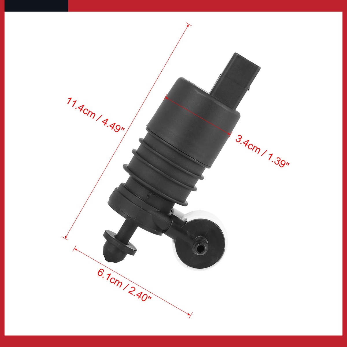 Pack of 1 For BMW X3 X4 Car Windshield Windscreen Washer Pump 