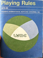 Playing Rules 1979-80 Womens International Bowling Congress Booklet got strikes