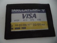 Slim Exterior ID Cardcase Leather Wallet,Black