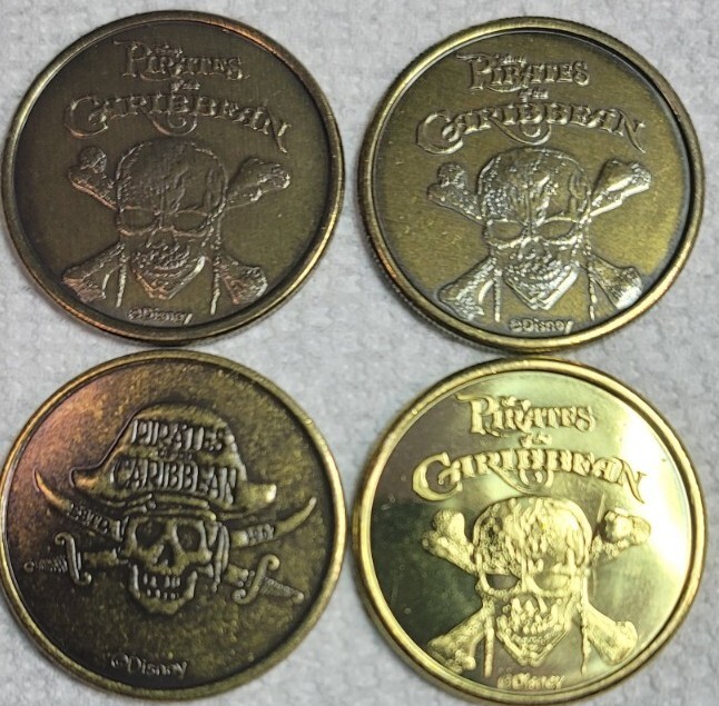 Disneyland Collectible Medallions Pirates Of The Caribbean Theme