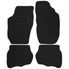 SK01-1 Satz Autoteppiche Velour STREAK Grau für Skoda Fabia I 1999-2007 Klettbef