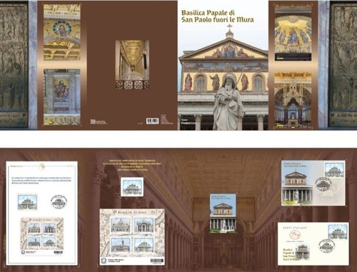 Italia 2025 Folder Le Quattro Basiliche Roma Italy 4 Folder Serie Completa Lotto - Foto 4 di 4