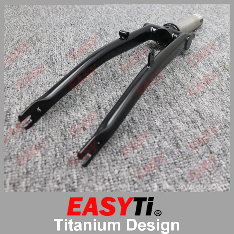 EasyTi Titanium Disc Brake Fork for Brompton Folding Bike frame 1&1/8"-Threaded - Image 4 of 4
