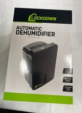 LOCKDOWN Automatic Dehumidifier with Quiet Operation, Drain Hose and Self Monito